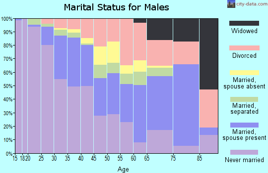 Zip code 30344 marital status for males