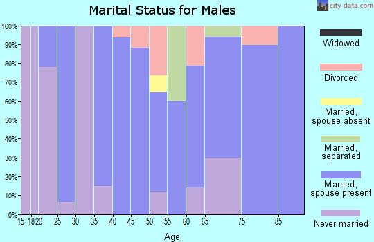 Zip code 30420 marital status for males