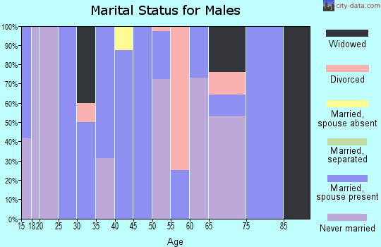 Zip code 30426 marital status for males