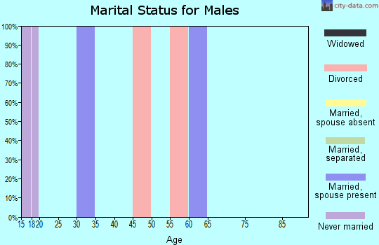 Zip code 30464 marital status for males