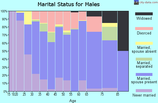 Zip code 30474 marital status for males