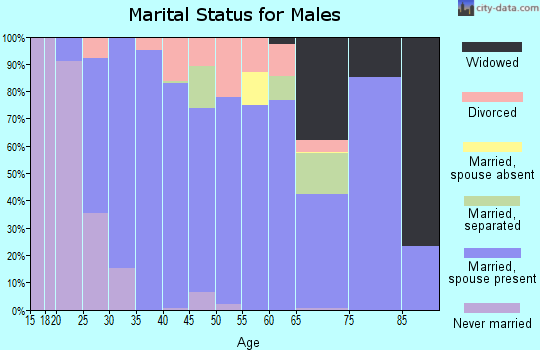 Zip code 30520 marital status for males