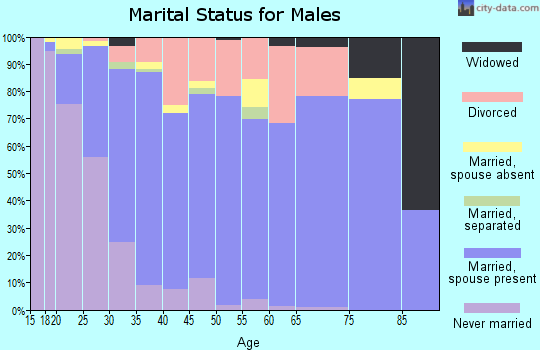 Zip code 30542 marital status for males