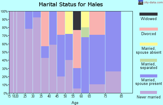 Zip code 31016 marital status for males