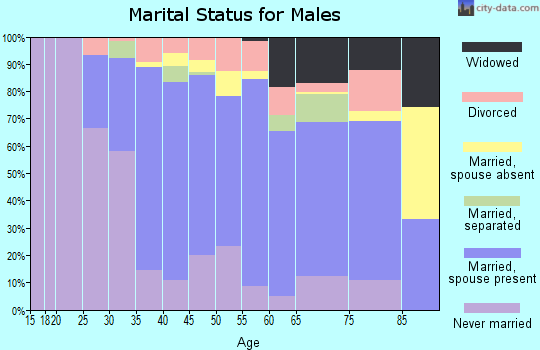 Zip code 31082 marital status for males