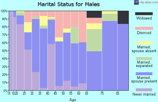 Zip code 31316 marital status for males