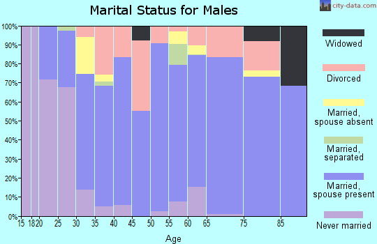 Zip code 31322 marital status for males