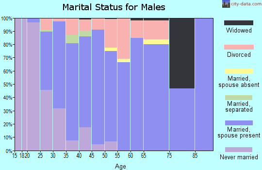 Zip code 31326 marital status for males