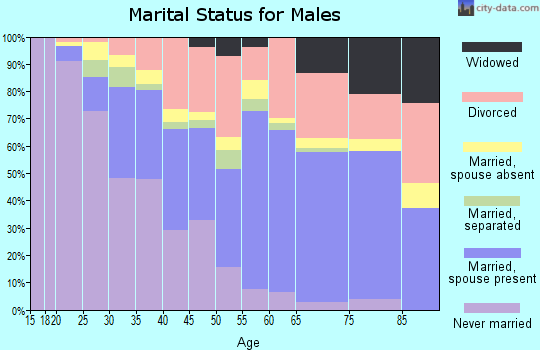 Zip code 31501 marital status for males
