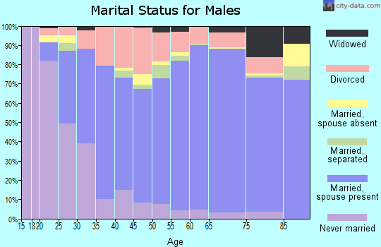 Zip code 31525 marital status for males