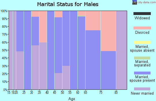 Zip code 31622 marital status for males