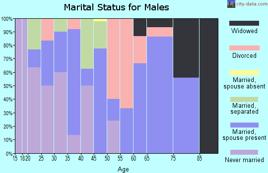 Zip code 31784 marital status for males