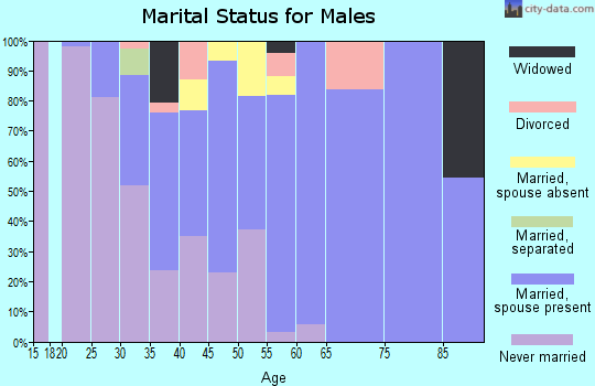 Zip code 31790 marital status for males