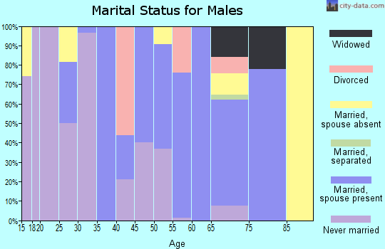 Zip code 31830 marital status for males