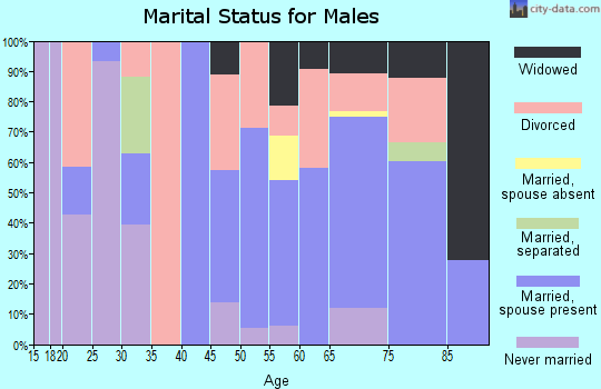 Zip code 32189 marital status for males