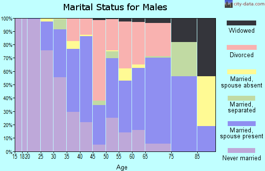 Zip code 32310 marital status for males