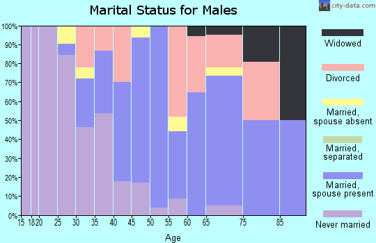 Zip code 32320 marital status for males