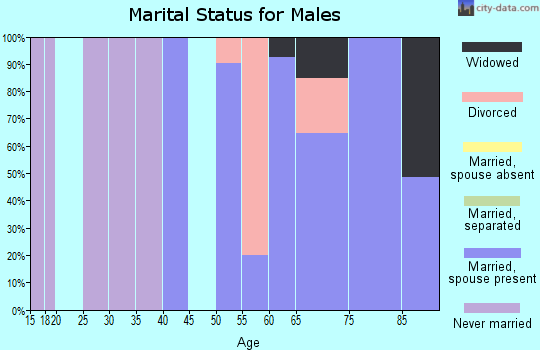 Zip code 32346 marital status for males