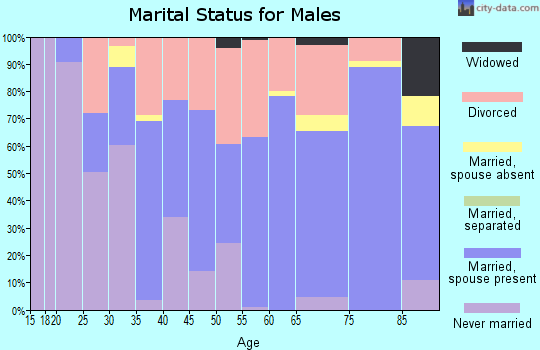 Zip code 32347 marital status for males