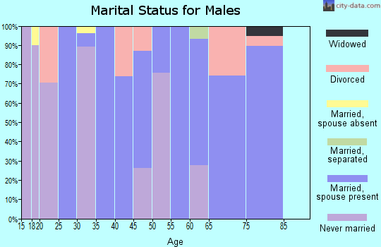 Zip code 32437 marital status for males