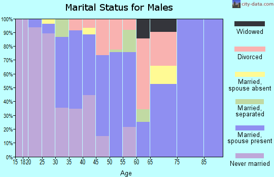 Zip code 32462 marital status for males