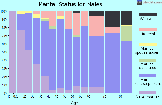 Zip code 32536 marital status for males