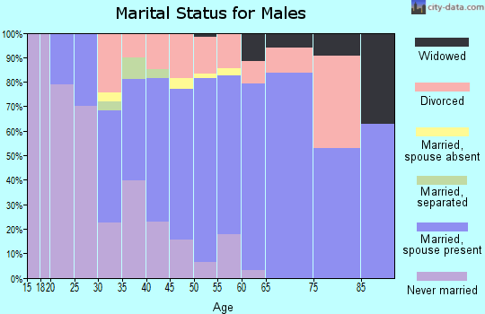 Zip code 32569 marital status for males