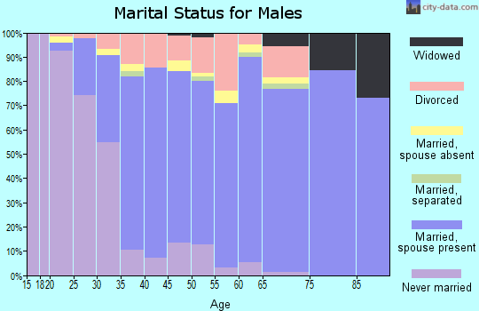 Zip code 32746 marital status for males