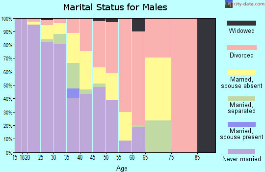 Zip code 32831 marital status for males