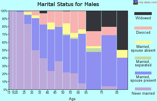 Zip code 33314 marital status for males