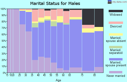 Zip code 33317 marital status for males