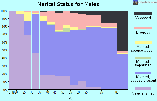 Zip code 33458 marital status for males