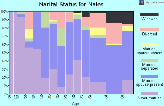 Zip code 33853 marital status for males
