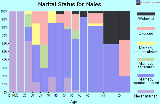Zip code 33920 marital status for males
