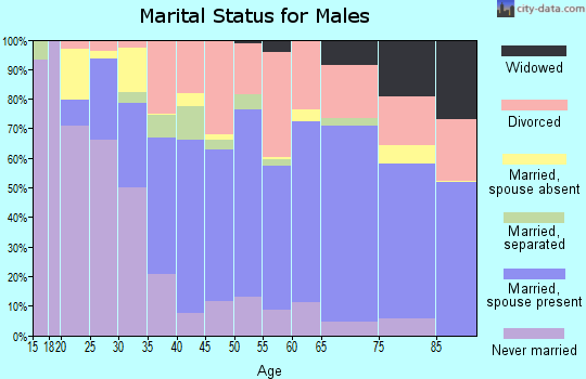 Zip code 33936 marital status for males