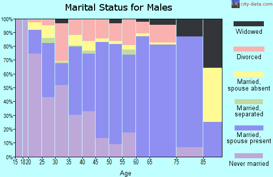 Zip code 35146 marital status for males