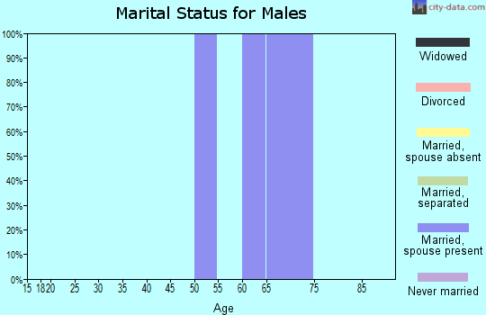 Zip code 35469 marital status for males