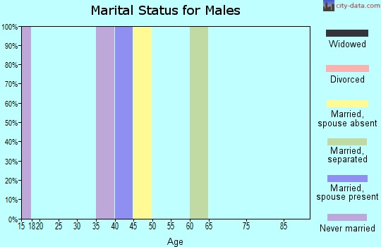 Zip code 35477 marital status for males