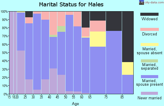 Zip code 35776 marital status for males