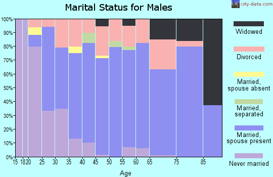 Zip code 35956 marital status for males