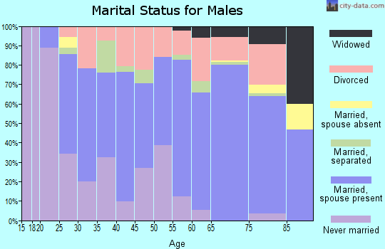 Zip code 36010 marital status for males