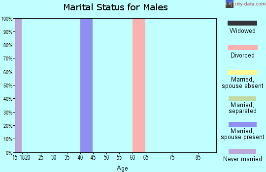 Zip code 36031 marital status for males
