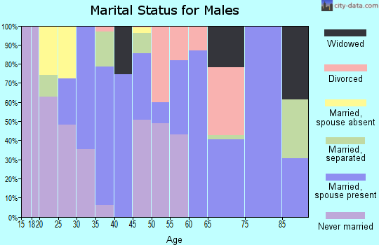 Zip code 36032 marital status for males