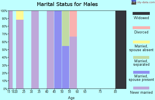 Zip code 36039 marital status for males