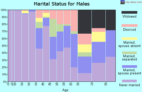 Zip code 36040 marital status for males