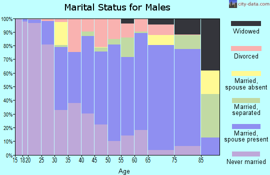 Zip code 36081 marital status for males