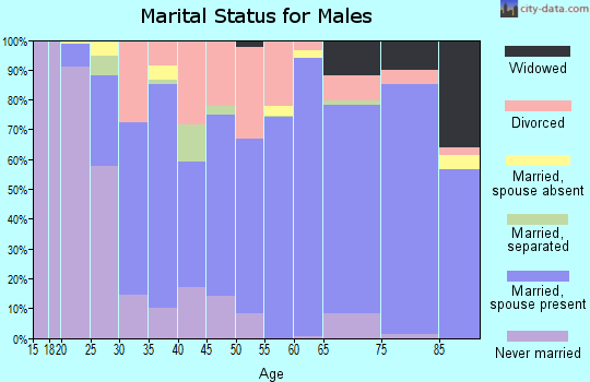 Zip code 36265 marital status for males