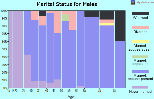 Zip code 36273 marital status for males