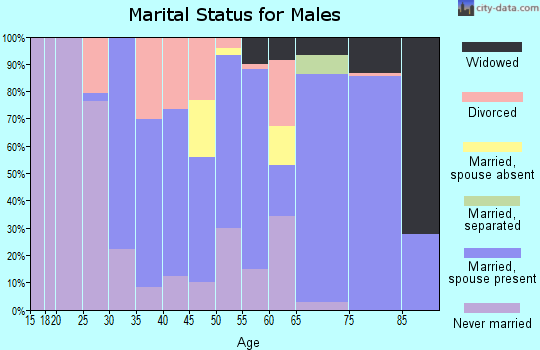 Zip code 36311 marital status for males