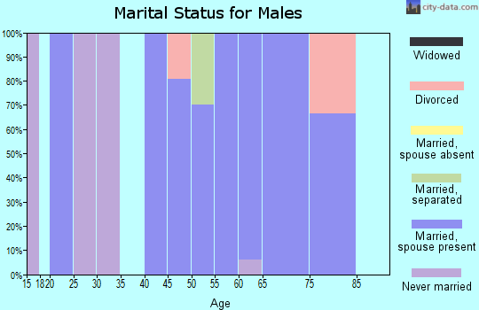 Zip code 36314 marital status for males